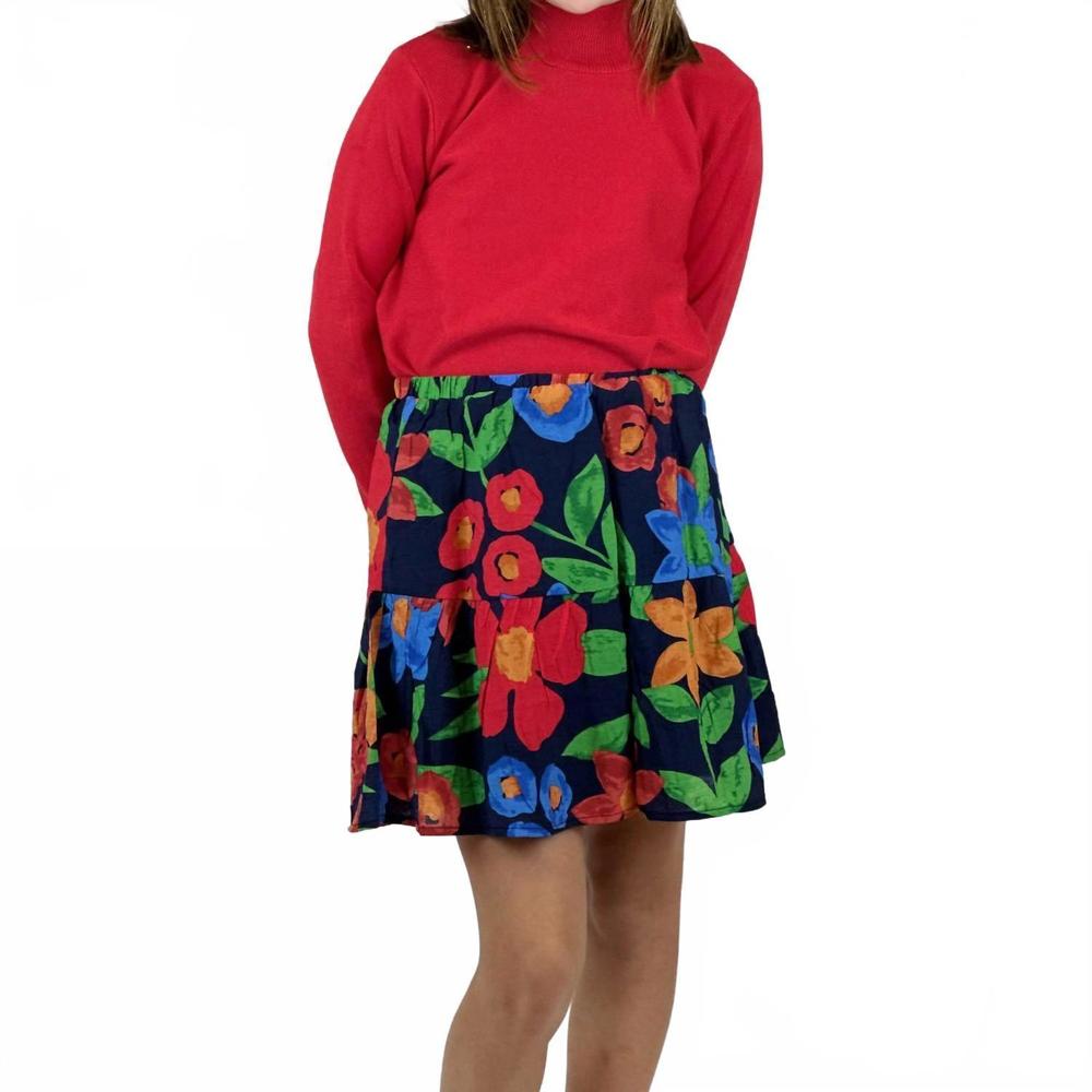 NEW COMPANIA FANTASTICA girl's adria floral skirt in multi